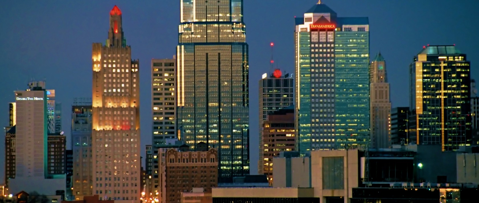 Beautiful Kansas City Skyline and Buildings